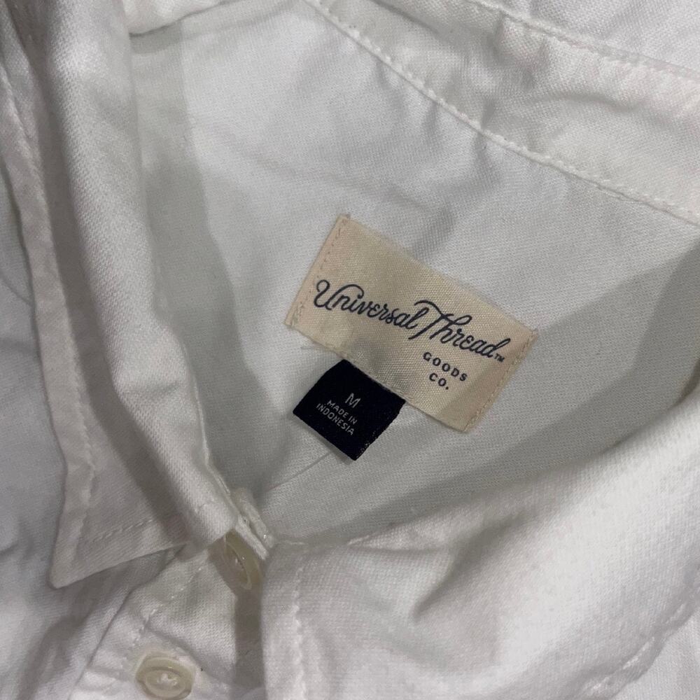Universal Thread White Button Down Tunic Long Shi… - image 3